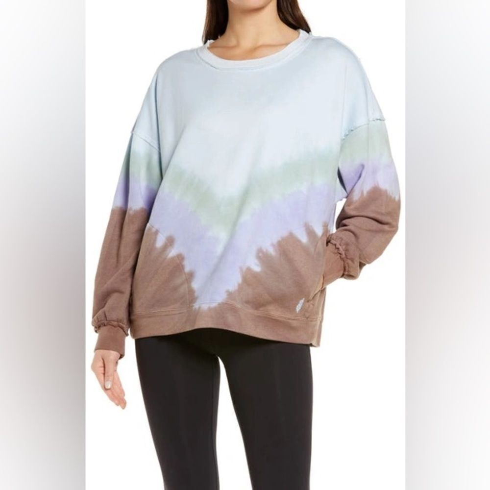 free people movement ombre tie-dye metti sweatshirt